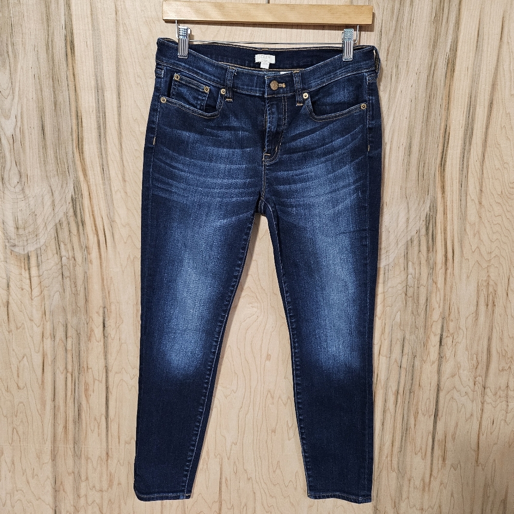 JCrew Factory Womens Size 28 Medium Wash Low Rise Stretch Denim Skinny Jeans